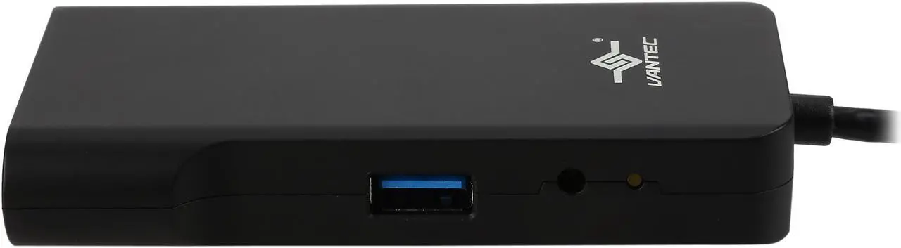 Alt view image 4 of 6 - VANTEC DSH-M100U3 USB 3.0 Universal Mini Docking Station Adapter with HDMI/DVI DisplayLink Certified