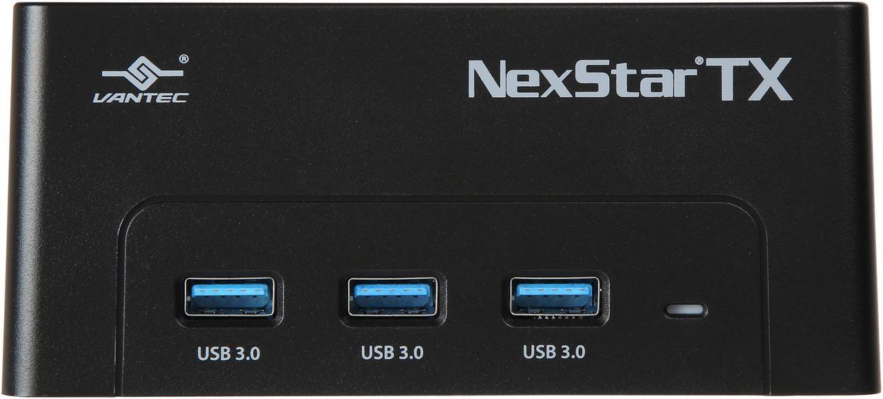 Alt view image 3 of 6 - VANTEC NST-D328S3H-BK NexStar TX USB 3.0 Hard Drive Dock With 3-Port Hub For 2.5"/3.5" SATA 6Gbps SSD/HDD