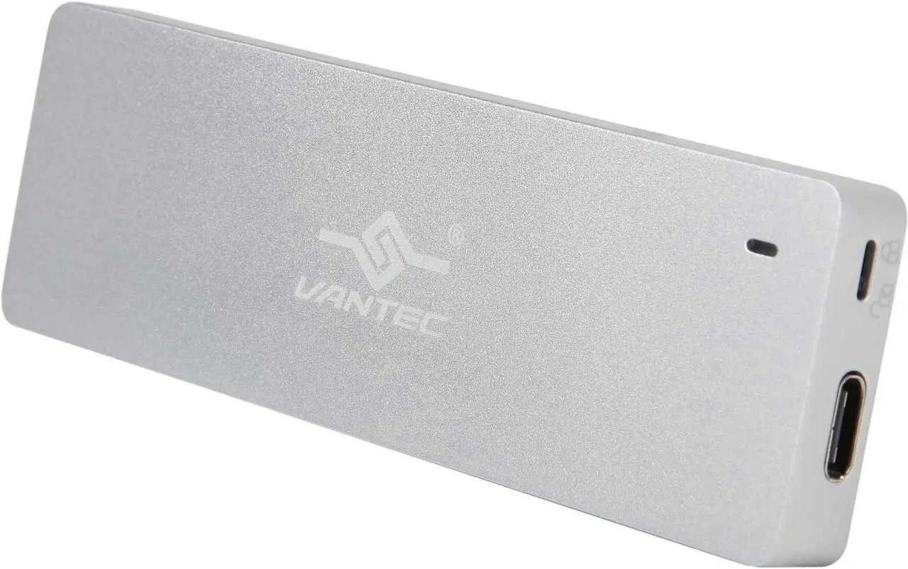 Main image of VANTEC NexStar SX NST-203C3-SV Silver M.2 SATA SSD to USB 3.1 Gen 2 Type C Enclosure