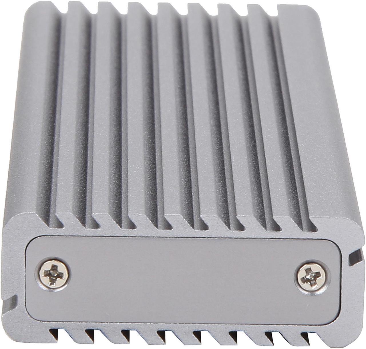 Alt view image 5 of 7 - VANTEC NST-205C3-SG Silver M.2 NVMe SSD to USB 3.1 Gen 2 Type-C Enclosure