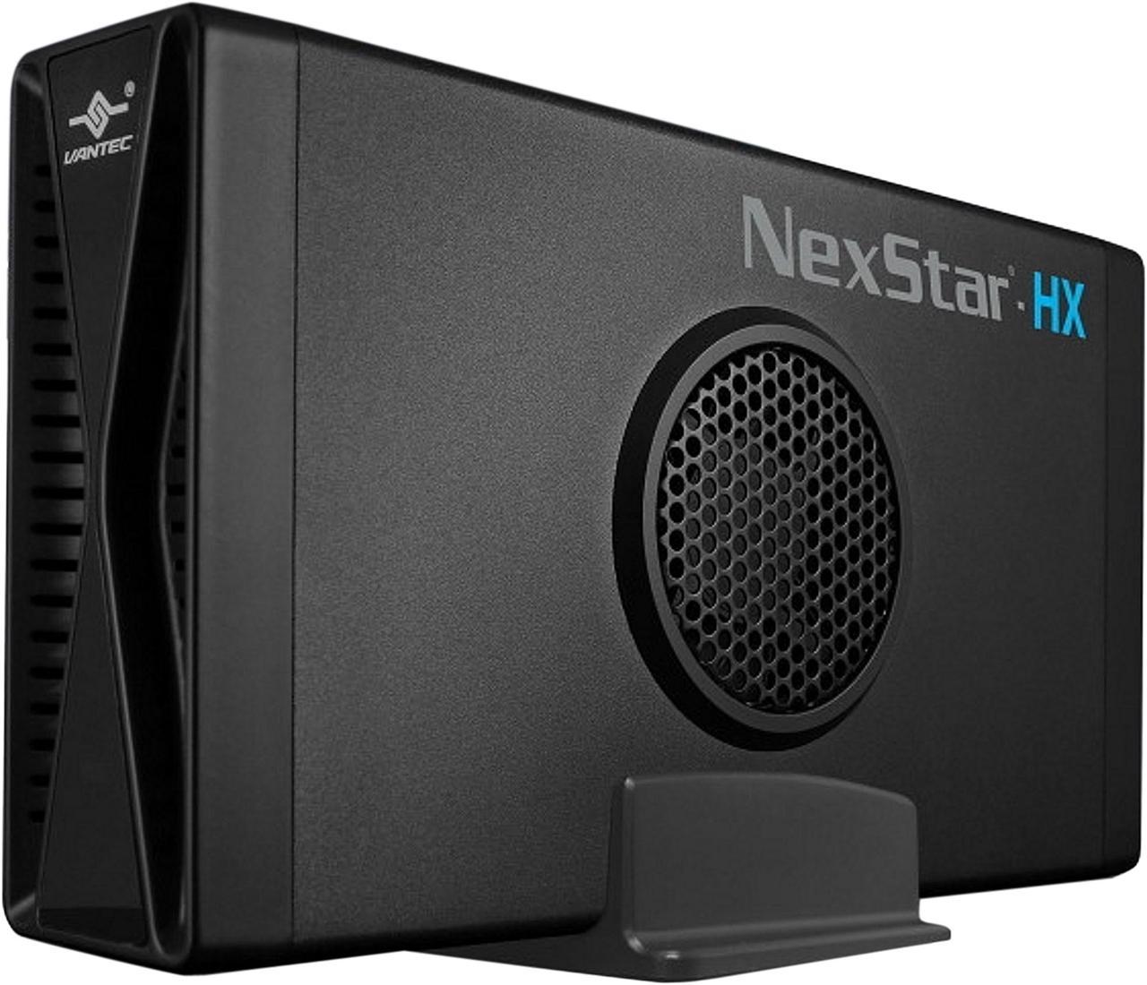 VANTEC NexStar HX NST-387S3-BK Aluminum / ABS Plastic 3.5" Black SATA I/II/III USB 3.0 3.5" SATA III Hard Drive Enclosure USB 3.0 With Fan