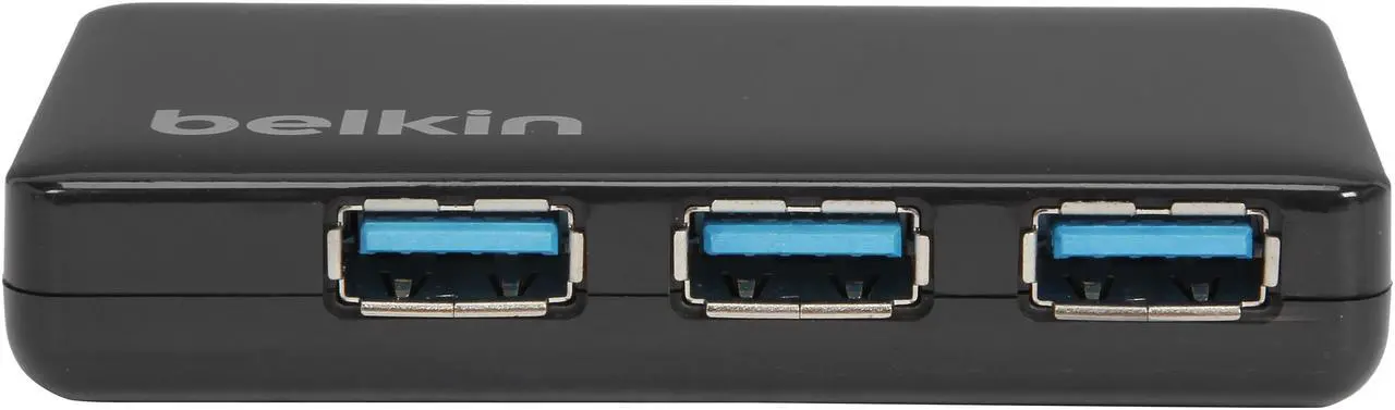 Alt view image 3 of 6 - Belkin F4U081 USB 3.0 4-Port SuperSpeed Hub