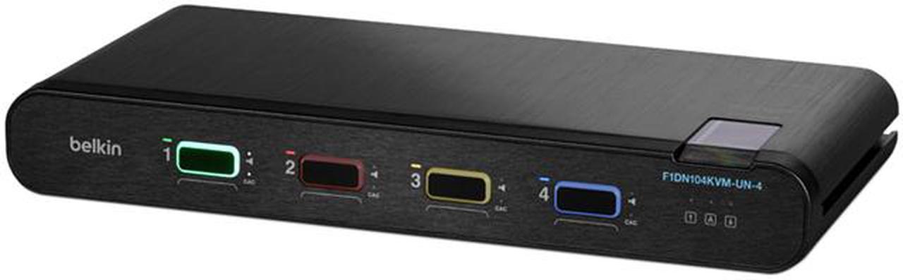 Belkin Universal 2nd Gen Secure KVM Switch, 4-Port Single Head w/CAC