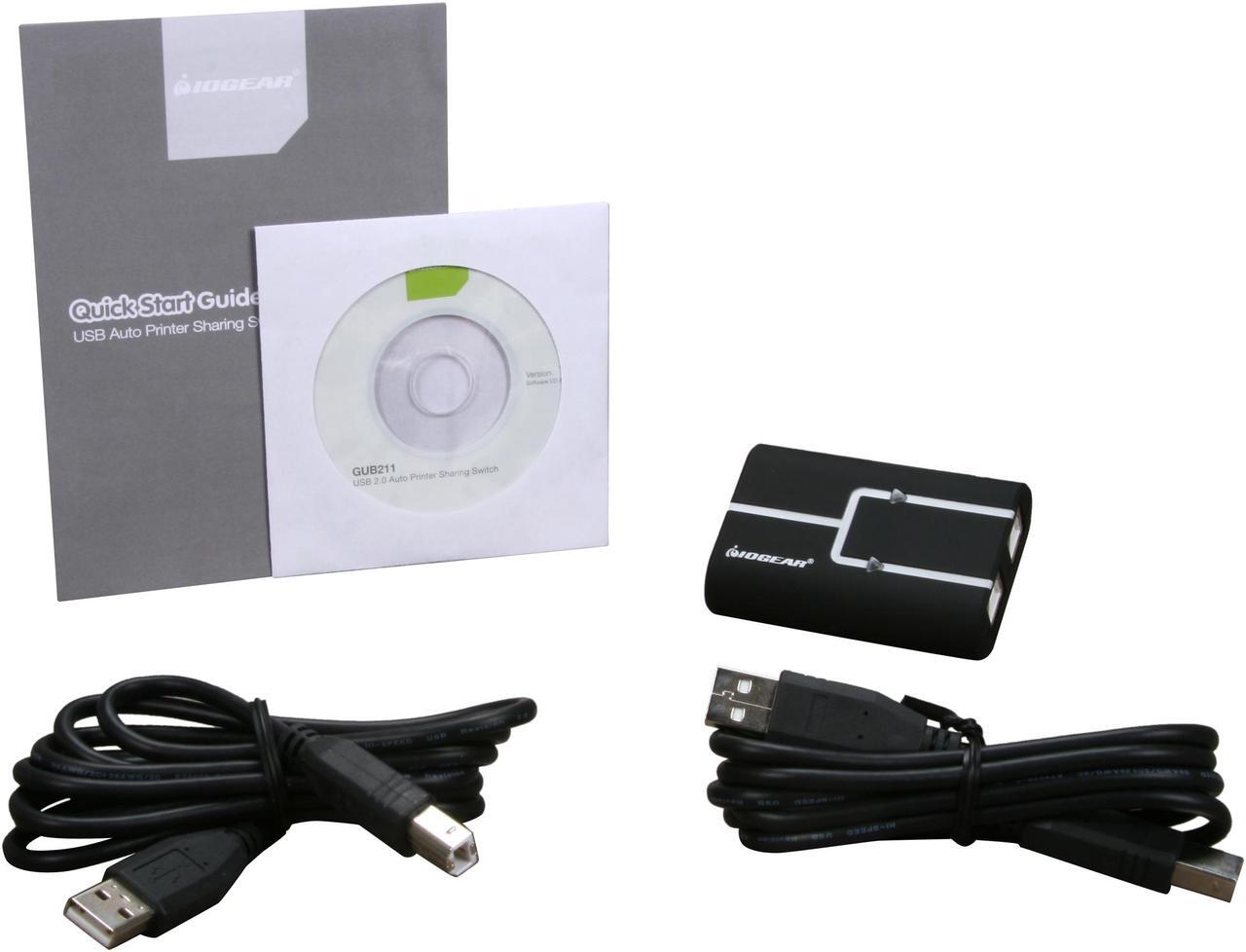 Alt view image 6 of 6 - IOGEAR GUB211 USB 2.0 Printer Auto Sharing Switch
