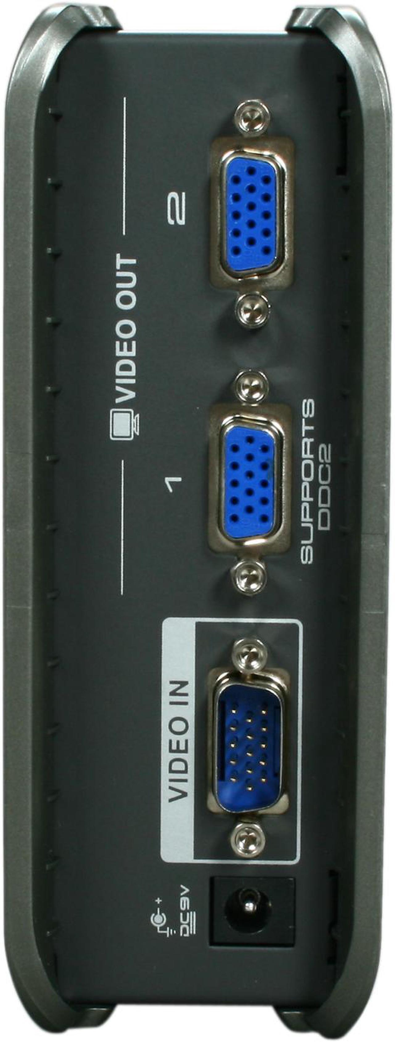 Alt view image 4 of 5 - IOGEAR GVS72 2-Port VGA Video Splitter