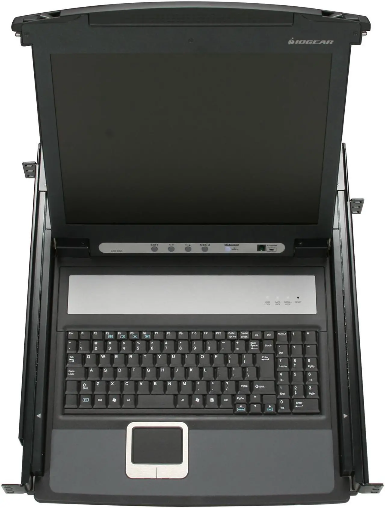 Alt view image 3 of 8 - IOGEAR GCL1800 17" LCD KVM Combo Console