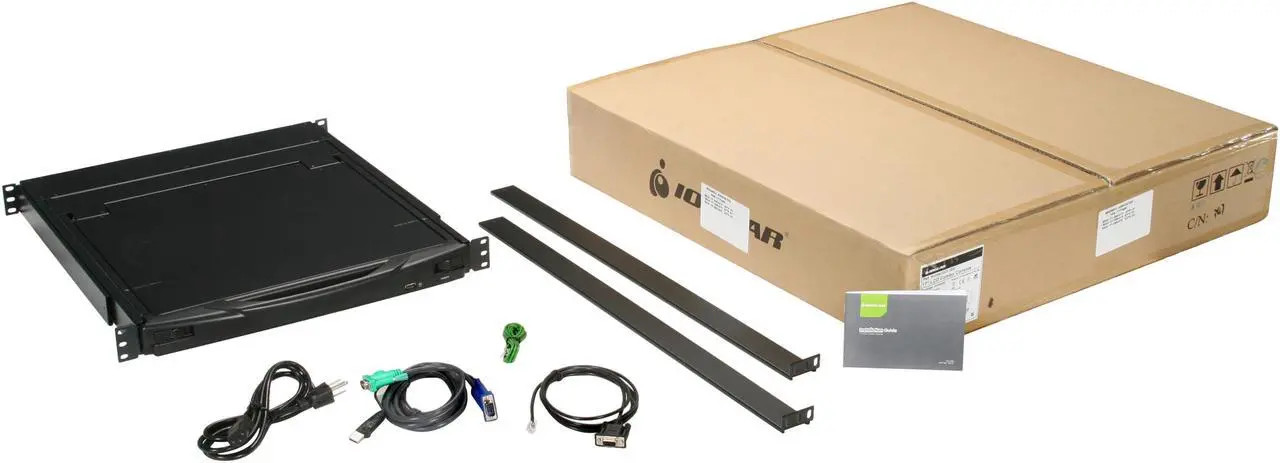 Alt view image 8 of 8 - IOGEAR GCL1800 17" LCD KVM Combo Console