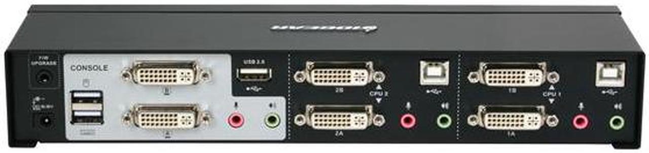 Alt view image 4 of 5 - IOGEAR GCS1642 2-Port Dual View Dual Link DVI KVMP Switch with Audio