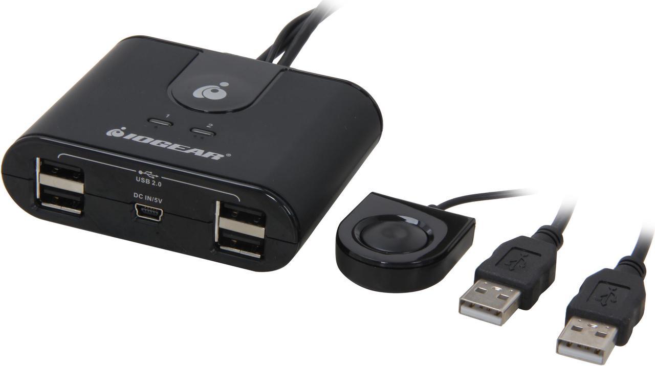 IOGEAR GUS402 2 x 4 USB 2.0 Peripheral Sharing Switch