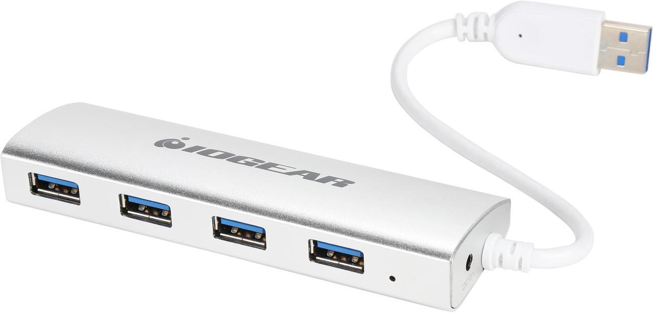 IOGEAR GUH304P Aluminum USB 3.0 4-Port Hub w/PS