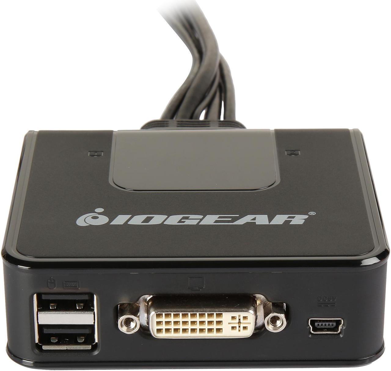 Alt view image 3 of 6 - IOGEAR GCS922DPKIT 2-Port DVI and DisplayPort Cable KVM Kit
