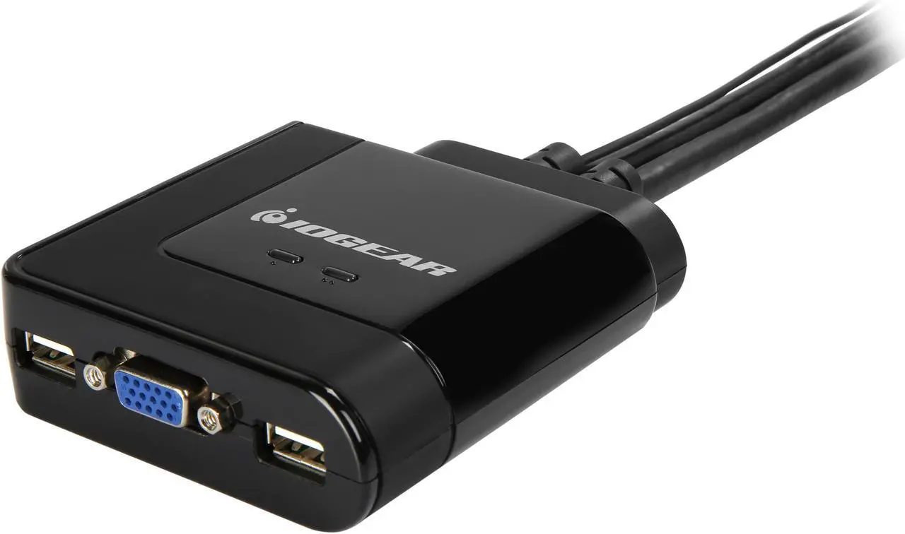 Alt view image 3 of 9 - IOGEAR GCS72DPKIT 2-Port VGA and DisplayPort Cable KVM Kit with Audio