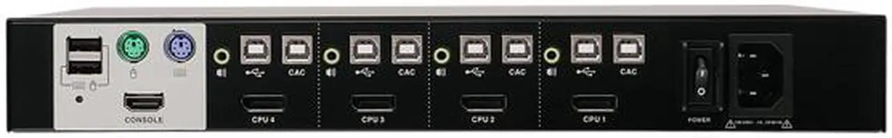 Alt view image 4 of 4 - IOGEAR 4-Port DisplayPort Secure KVM Switch (TAA)