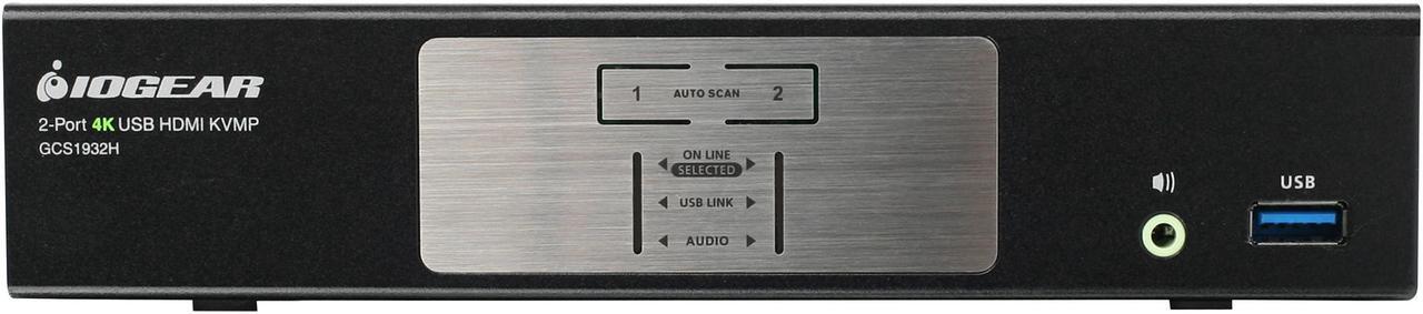 Alt view image 3 of 5 - IOGEAR GCS1932H 2-Port 4K KVMP Switch with HDMI Connection, USB 3.0 Hub, and Audio (TAA)
