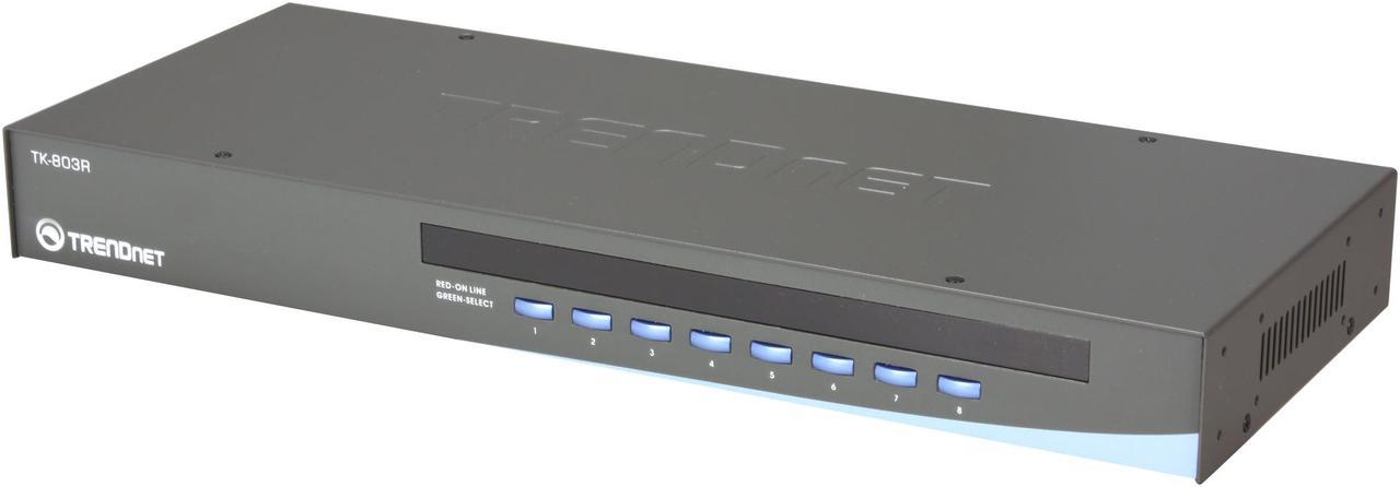 TRENDnet TK-803R 8-Port USB+PS/2 Rack Mount KVM Switch