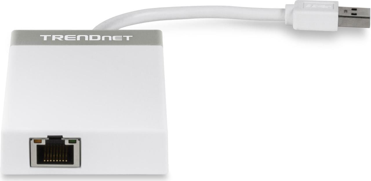 TRENDnet 3-Port USB 3.0 Hub with 10/100/1000 Mbps Gigabit Ethernet Adapter (3 USB 3.0 Ports, a RJ45 Gigabit Ethernet Port), Support XP, Vista, Windows 7, 8, 8.1, 10, Mac OS 10.6-10.9, Nintendo Switch, TU3-ETGH3