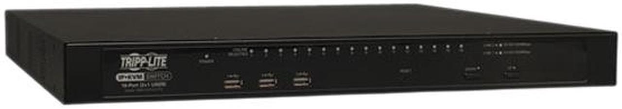 Alt view image 2 of 3 - TRIPP LITE B064-016-02-IPG TAA Compliant 16 Port KVM Switch Cat5 IP 2+1 User Virtual Media