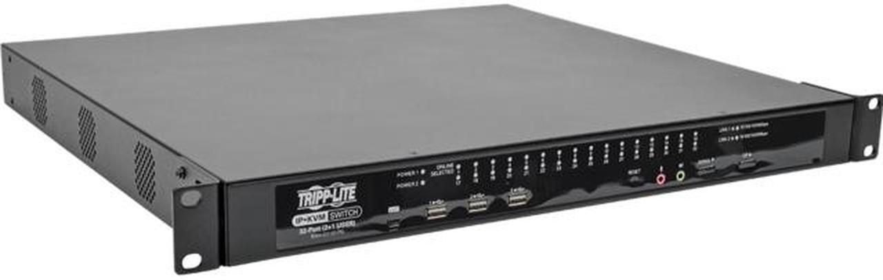 Main image of TRIPP LITE B064-032-02-IPG 32-Port Cat5 KVM Over IP Switch 2 IP + 1 Local User TAA / GSA