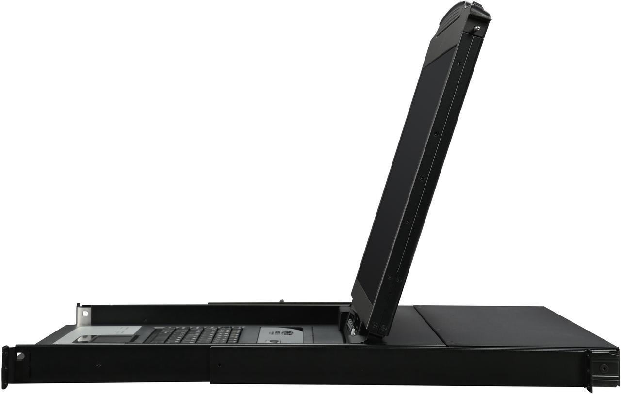 Alt view image 7 of 8 - Tripp Lite 16-Port 1U Rack-Mount Console KVM Switch with 19-in. LCD + 8 PS2/USB Combo Cables (B020-U16-19-K)
