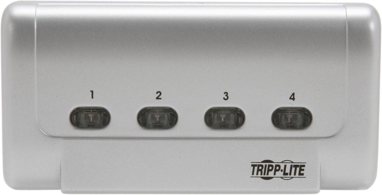 Alt view image 5 of 7 - Tripp Lite 4-Port USB 2.0 Hi-Speed Printer / Peripheral Sharing Switch (U215-004-R)