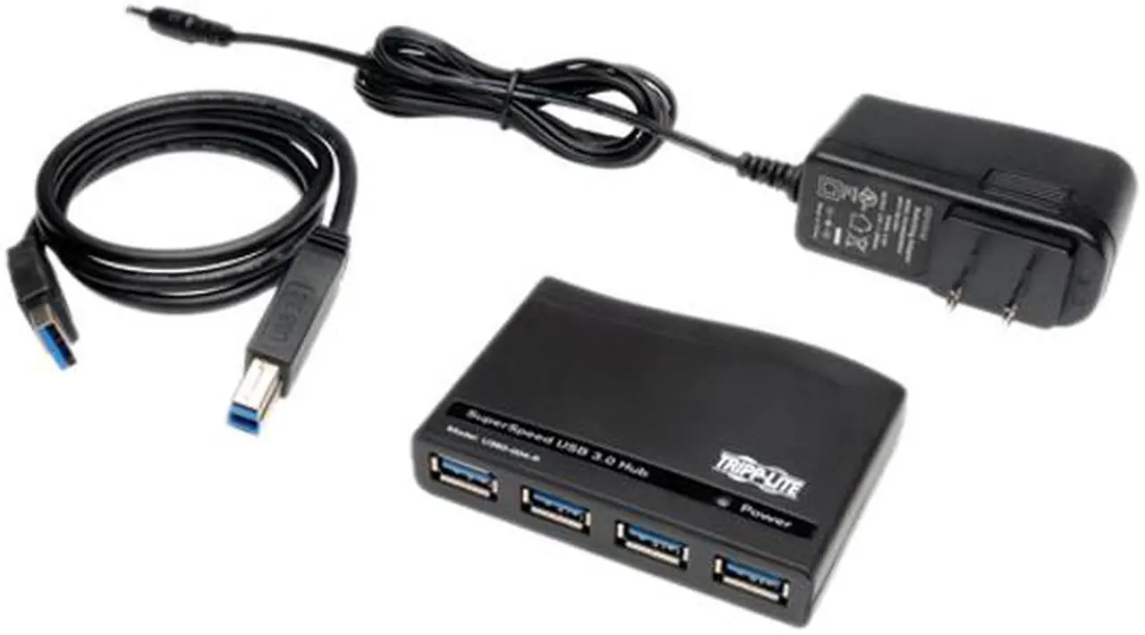 Alt view image 3 of 3 - Tripp Lite U360-004-R USB 3.0 SuperSpeed 4-Port Hub