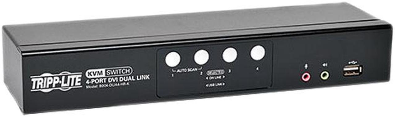 Main image of Tripp Lite 4-Port DVI Dual-Link / USB KVM Switch w/ Audio and Cables