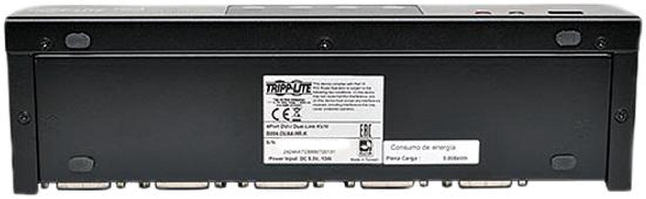 Alt view image 6 of 7 - Tripp Lite 4-Port DVI Dual-Link / USB KVM Switch w/ Audio and Cables