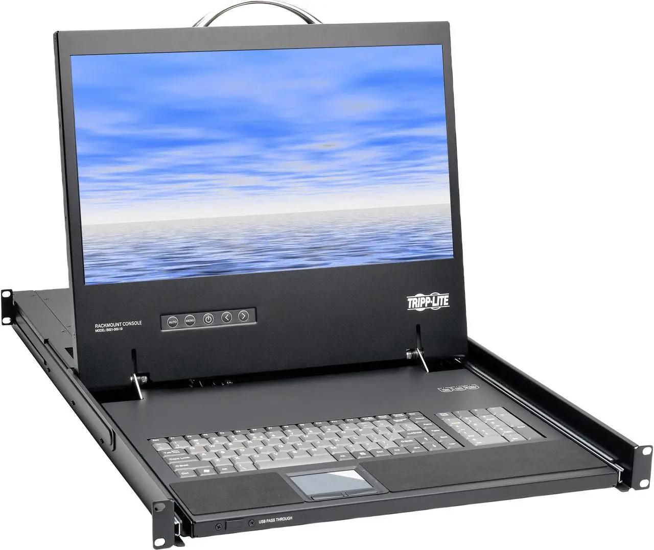 Main image of Tripp Lite 1U Rack-Mount Console with 19" LCD, DVI or VGA, TAA (B021-000-19-HD)