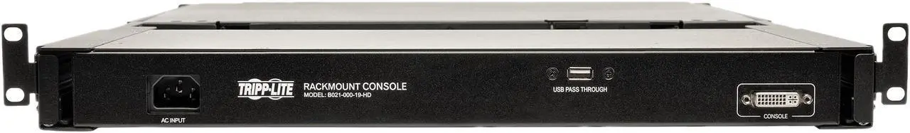 Alt view image 5 of 8 - Tripp Lite 1U Rack-Mount Console with 19" LCD, DVI or VGA, TAA (B021-000-19-HD)