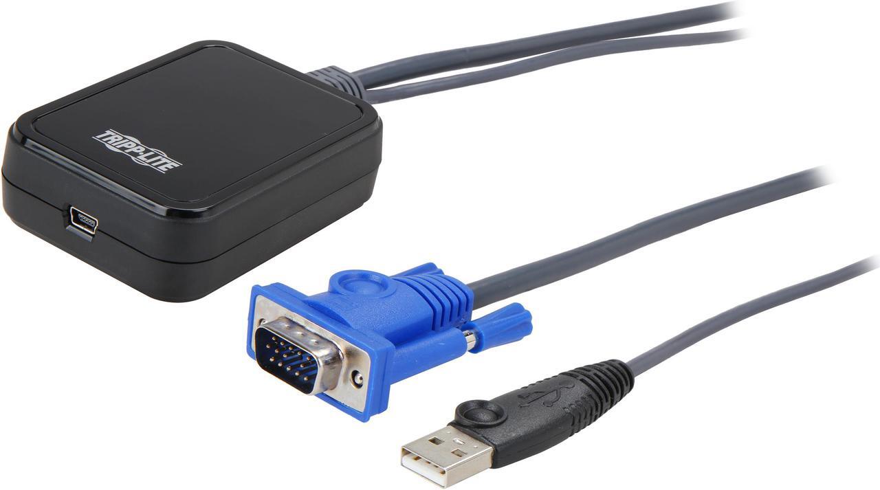 Main image of TRIPP LITE B032-VU1 KVM Console to USB 2.0 Portable Laptop Crash Cart Adapter with File Transfer and Video Capture