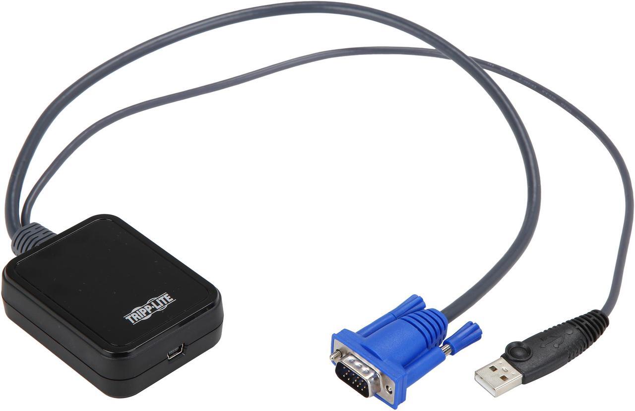 Alt view image 2 of 3 - TRIPP LITE B032-VU1 KVM Console to USB 2.0 Portable Laptop Crash Cart Adapter with File Transfer and Video Capture