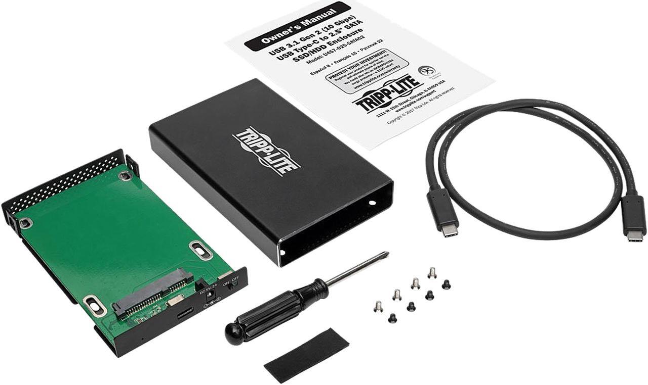 Alt view image 7 of 8 - Tripp Lite U457-025-SATAG2 Drive Enclosure External - Black