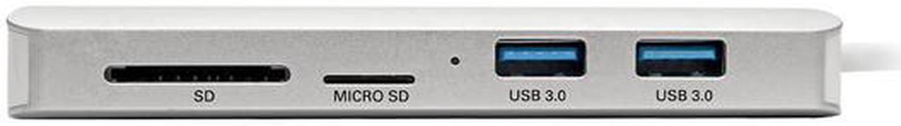Alt view image 3 of 8 - Tripp Lite USB C Docking Station 4k w/USB Hub HDMI SD/Micro SD Gbe Charging (U442-DOCK11-S)