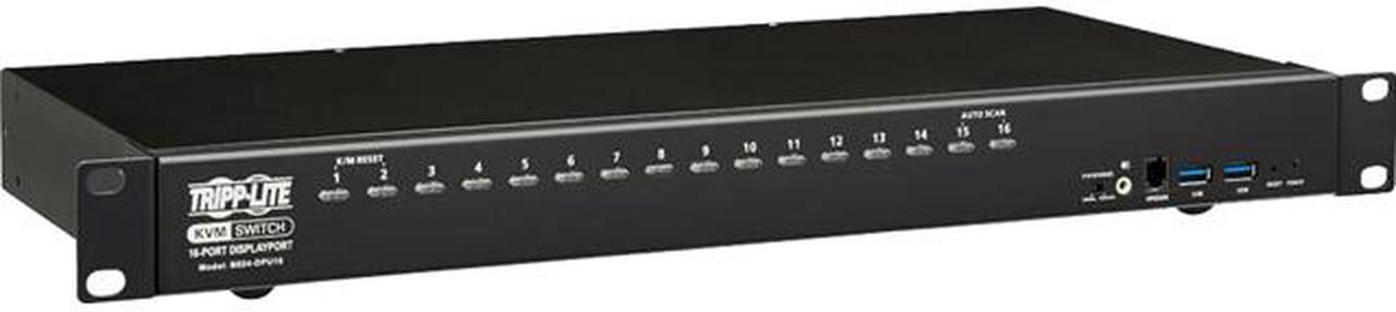 DisplayPort / USB KVM Switch 16-Port Audio/Video 4K 60Hz 1URM