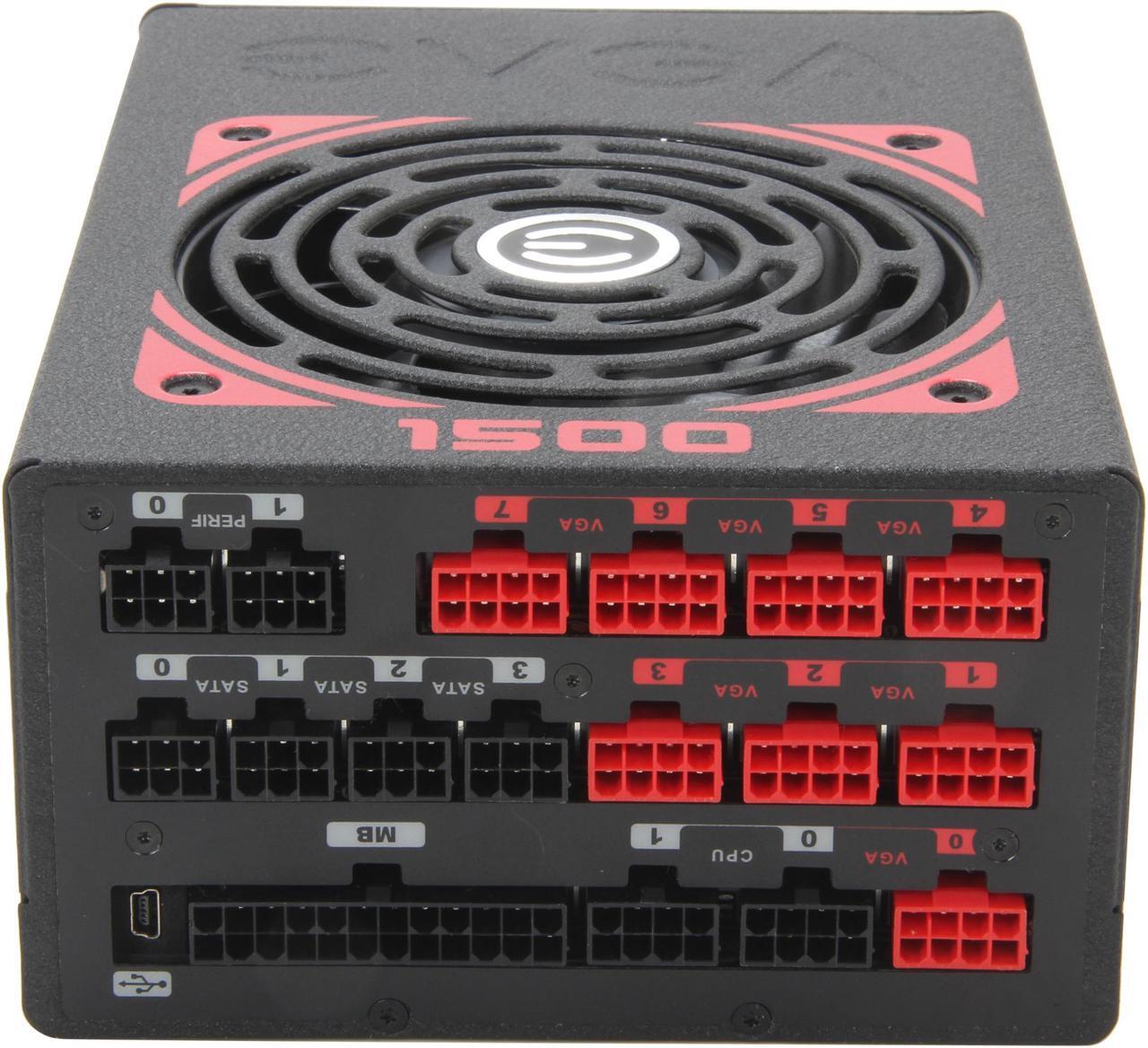 Alt view image 5 of 7 - EVGA SuperNOVA NEX 1500 Classified 80 PLUS GOLD Certified 1500W Active PFC ATX12V v2.31/EPS 12V v2.91 SLI Ready CrossFire Ready Full Modular PSU 5 Year Warranty 120-PG-1500-VR NEW 4th Gen CPU Certified Haswell Ready Power Supply