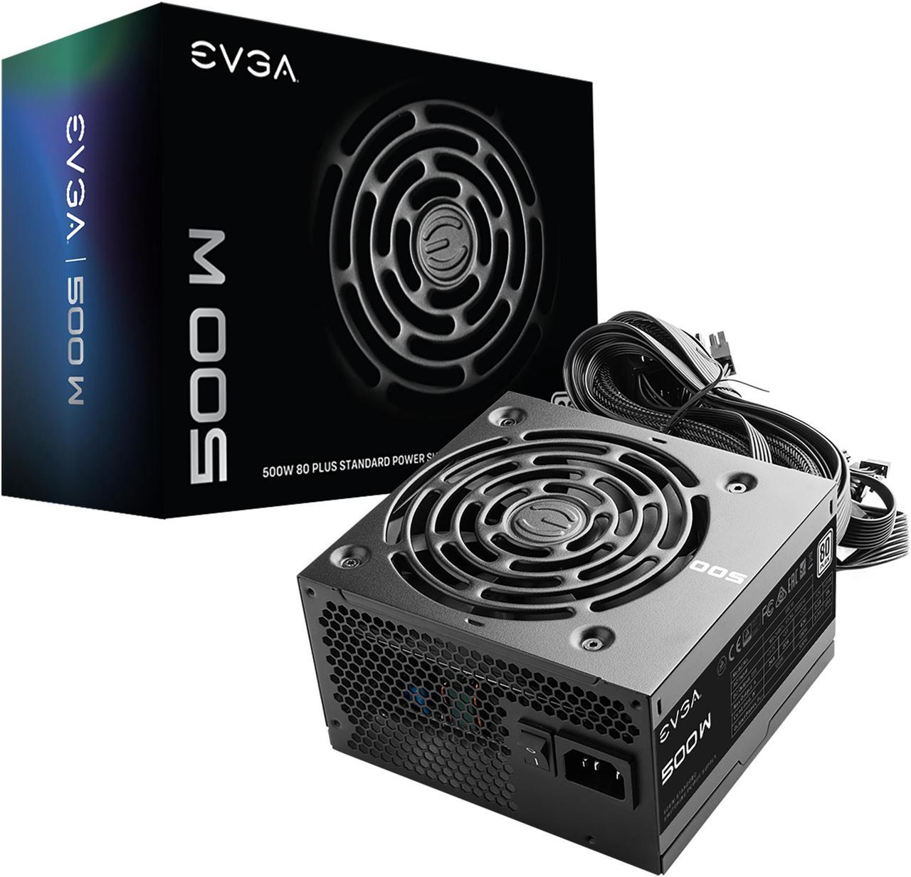 EVGA 500 W1, 80+ WHITE 500W, 3 Year Warranty, Power Supply 100-W1-0500- KR