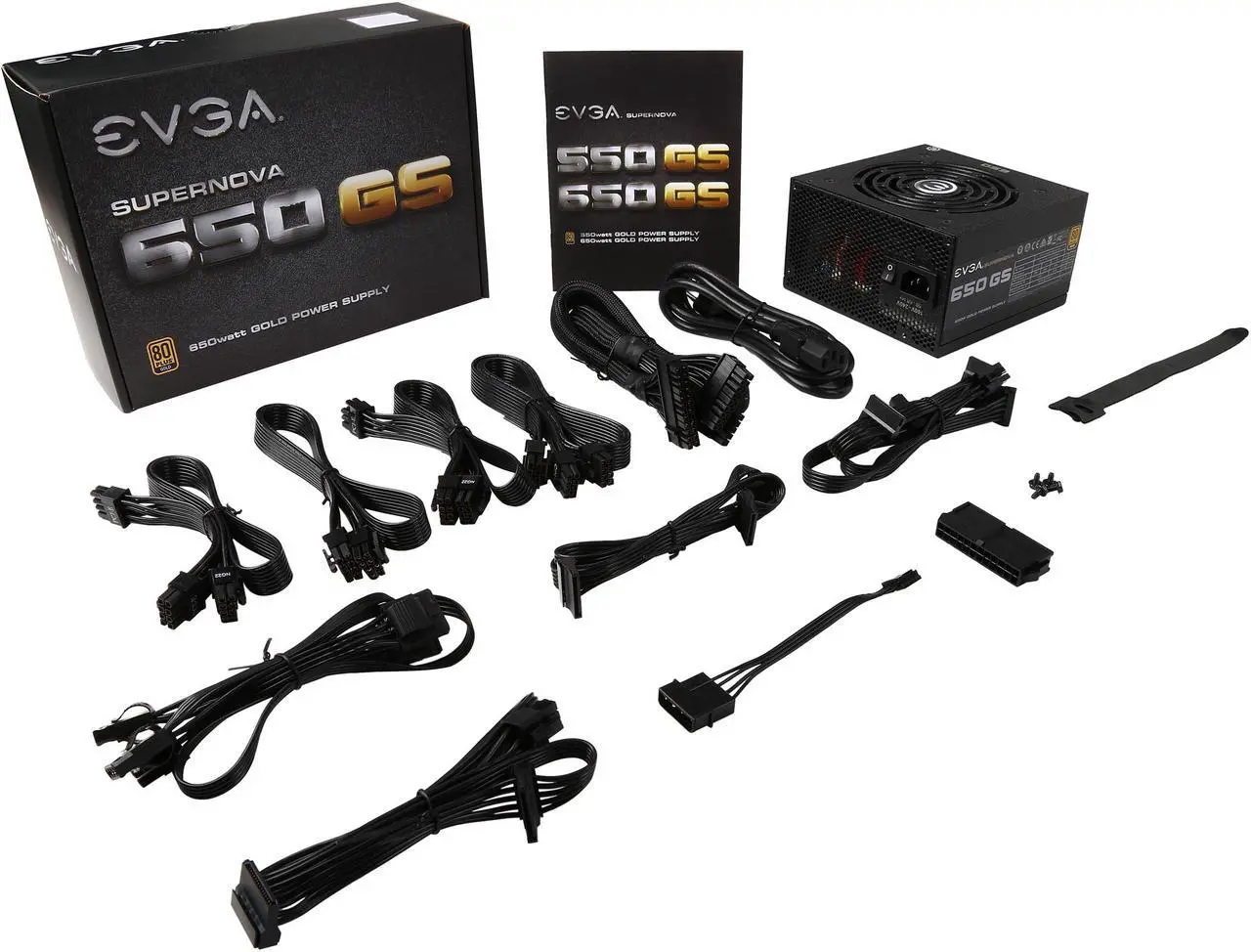 Alt view image 8 of 7 - EVGA SuperNOVA 650 GS 220-GS-0650-V1 80+ GOLD 650W Fully Modular EVGA ECO Mode Includes FREE Power On Self Tester Power Supply