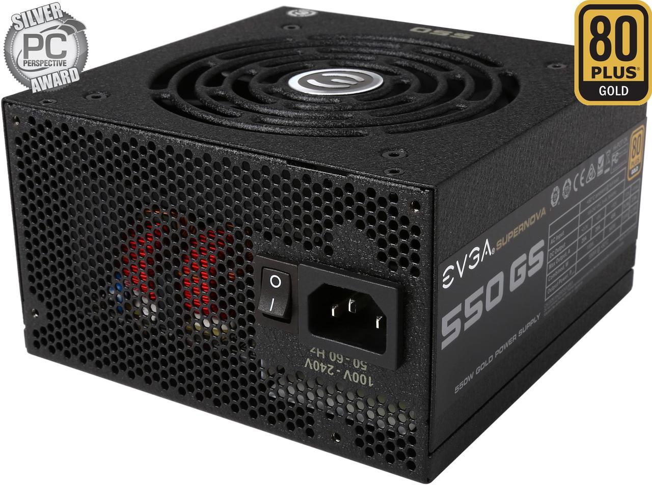 EVGA SuperNOVA 550 GS 220-GS-0550-V1 80+ GOLD 550W Fully Modular EVGA ECO Mode Includes FREE Power On Self Tester Power Supply