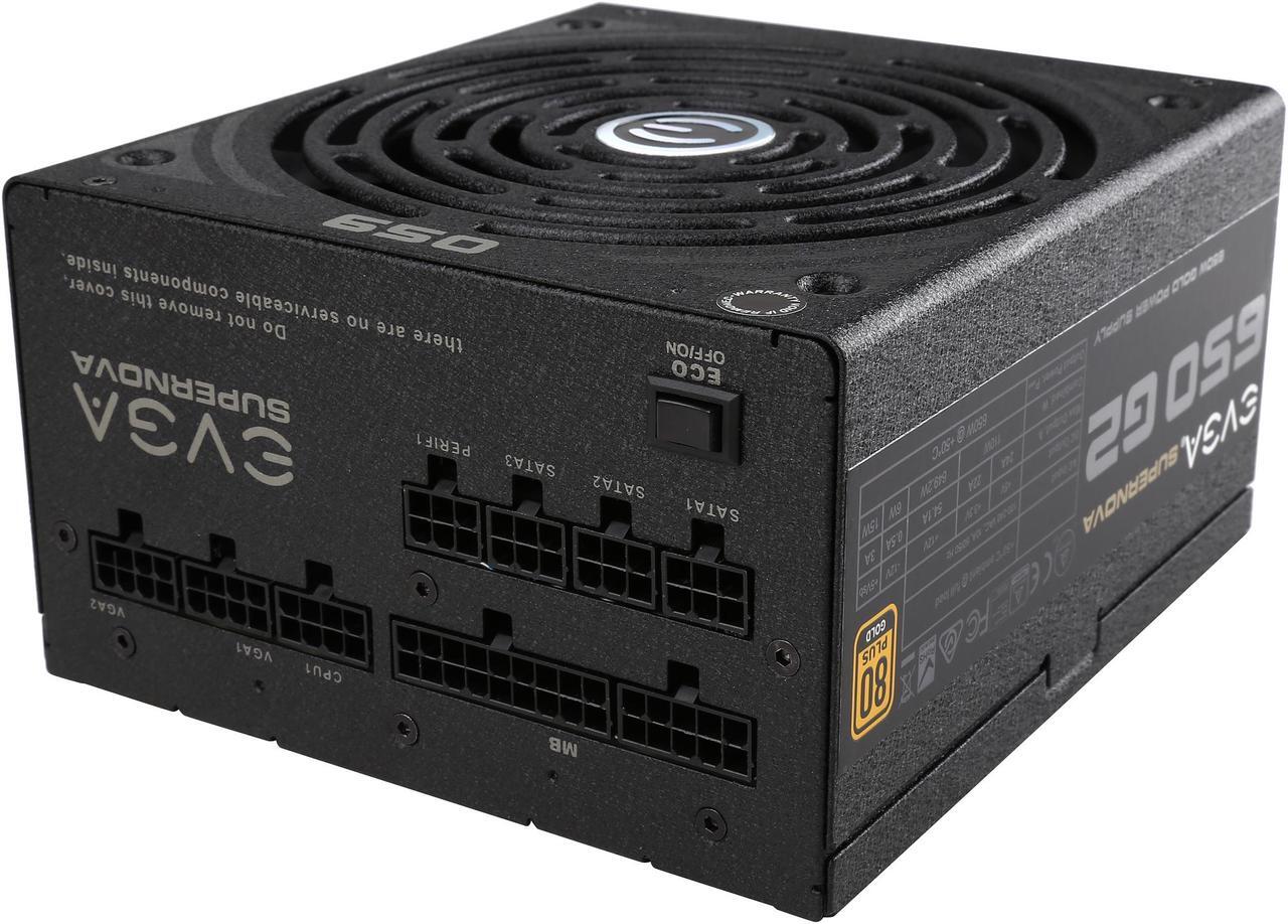 Alt view image 5 of 7 - EVGA SuperNOVA 650 G2 220-G2-0650-Y1 80+ GOLD 650W Fully Modular EVGA ECO Mode Includes FREE Power On Self Tester Power Supply
