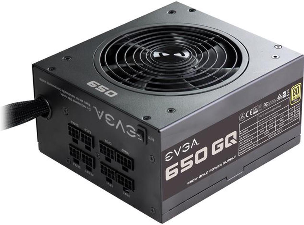 EVGA 650 GQ 210-GQ-0650-V1 80+ GOLD 650W Modular EVGA ECO Mode Power Supply