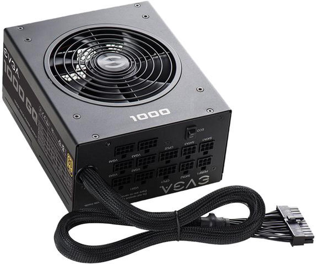 Main image of EVGA 1000 GQ (210-GQ-1000-V3) 1000W ATX SLI Ready CrossFire Ready 80 PLUS GOLD Certified Semi-Modular Active PFC Power Supply