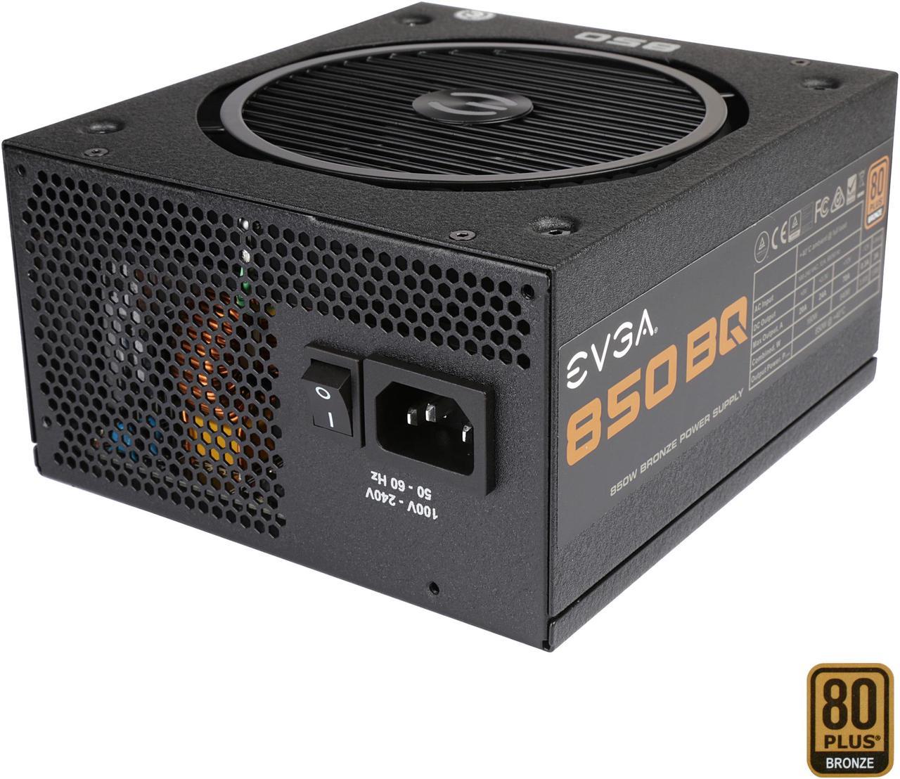 EVGA 850 BQ 110-BQ-0850-V1 80+ BRONZE 850W Semi Modular Includes FREE Power On Self Tester Power Supply