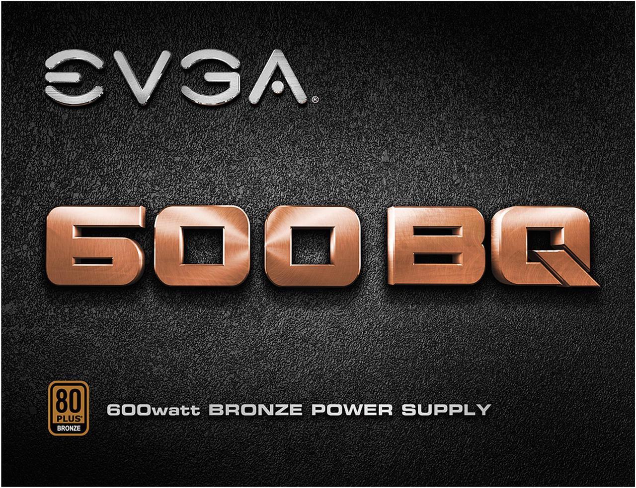 Alt view image 9 of 16 - EVGA 600 BQ 110-BQ-0600-K1 BQ 80 Plus Bronze Semi Modular 600W Power Supply