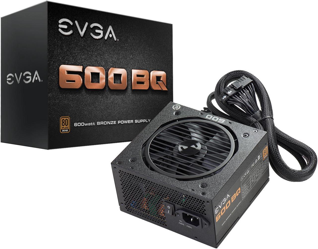 Alt view image 7 of 16 - EVGA 600 BQ 110-BQ-0600-K1 BQ 80 Plus Bronze Semi Modular 600W Power Supply