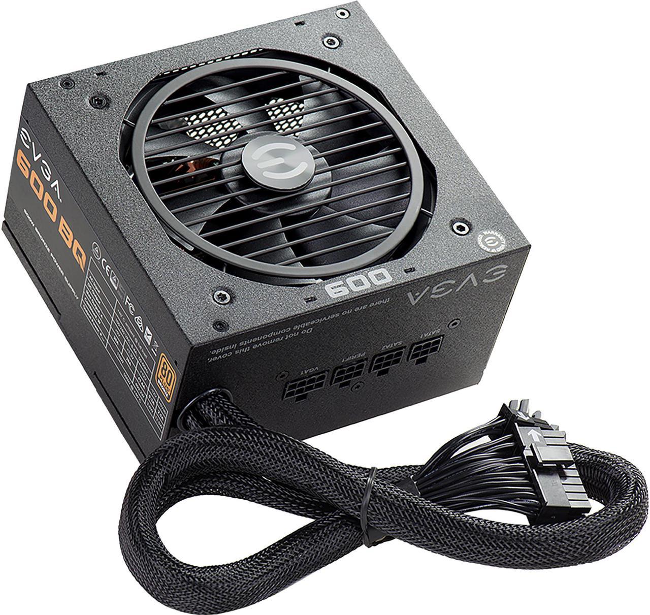 Main image of EVGA 600 BQ 110-BQ-0600-K1 BQ 80 Plus Bronze Semi Modular 600W Power Supply