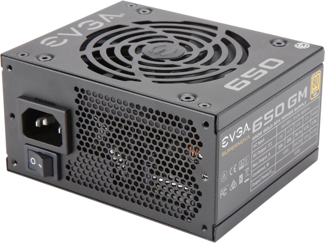 Main image of EVGA SuperNOVA 650 GM, 80 Plus Gold 650W, Fully Modular, ECO Mode with DBB Fan, Includes Power ON Self Tester, SFX Form Factor, Power Supply, 123-GM-0650-Y1