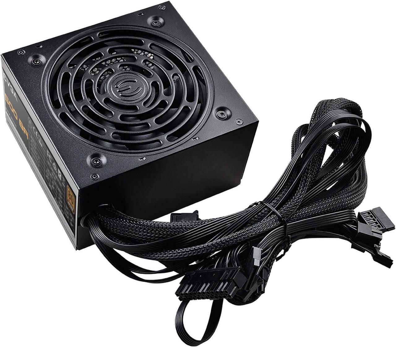 EVGA 500 BA 100-BA-0500-K1 500 W ATX12V / EPS12V SLI CrossFire 80 PLUS BRONZE Certified Non-Modular Active PFC Power Supply