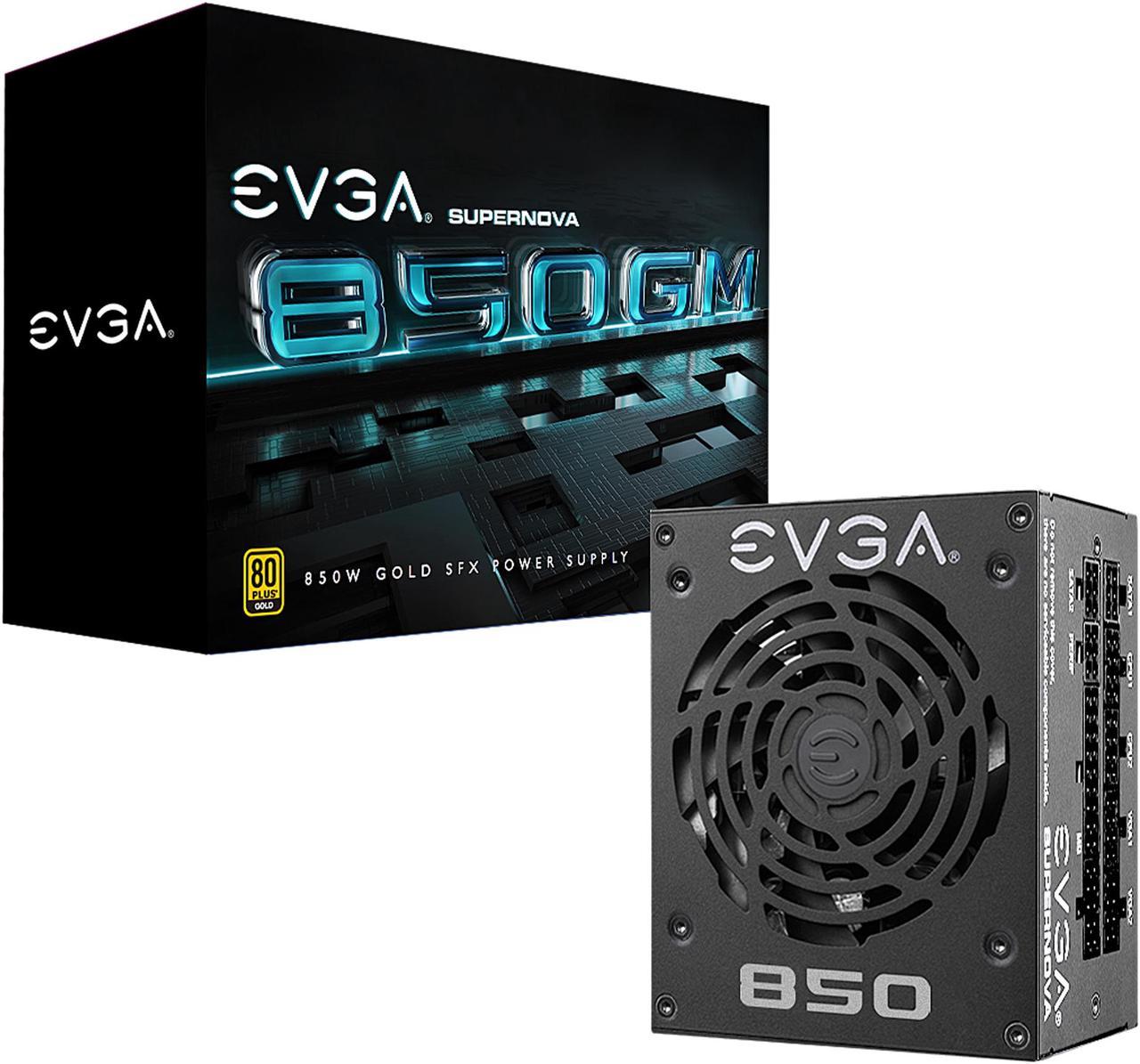 EVGA SuperNOVA 850 GM 123-GM-0850-X1 850W Fully Modular, ECO Mode with FDB Fan, Includes Power ON Self Tester, SFX Form Factor Power Supply