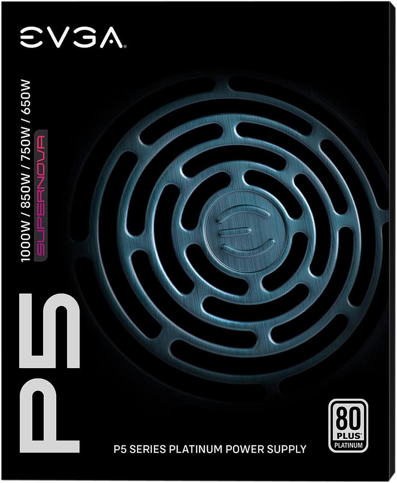 Alt view image 9 of 9 - EVGA SuperNOVA 650 P5, 80 Plus Platinum 650W, Fully Modular, Eco Mode with FDB Fan, 10 Year Warranty, Includes Power ON Self Tester, Compact 150mm Size, Power Supply 220-P5-0650-X1