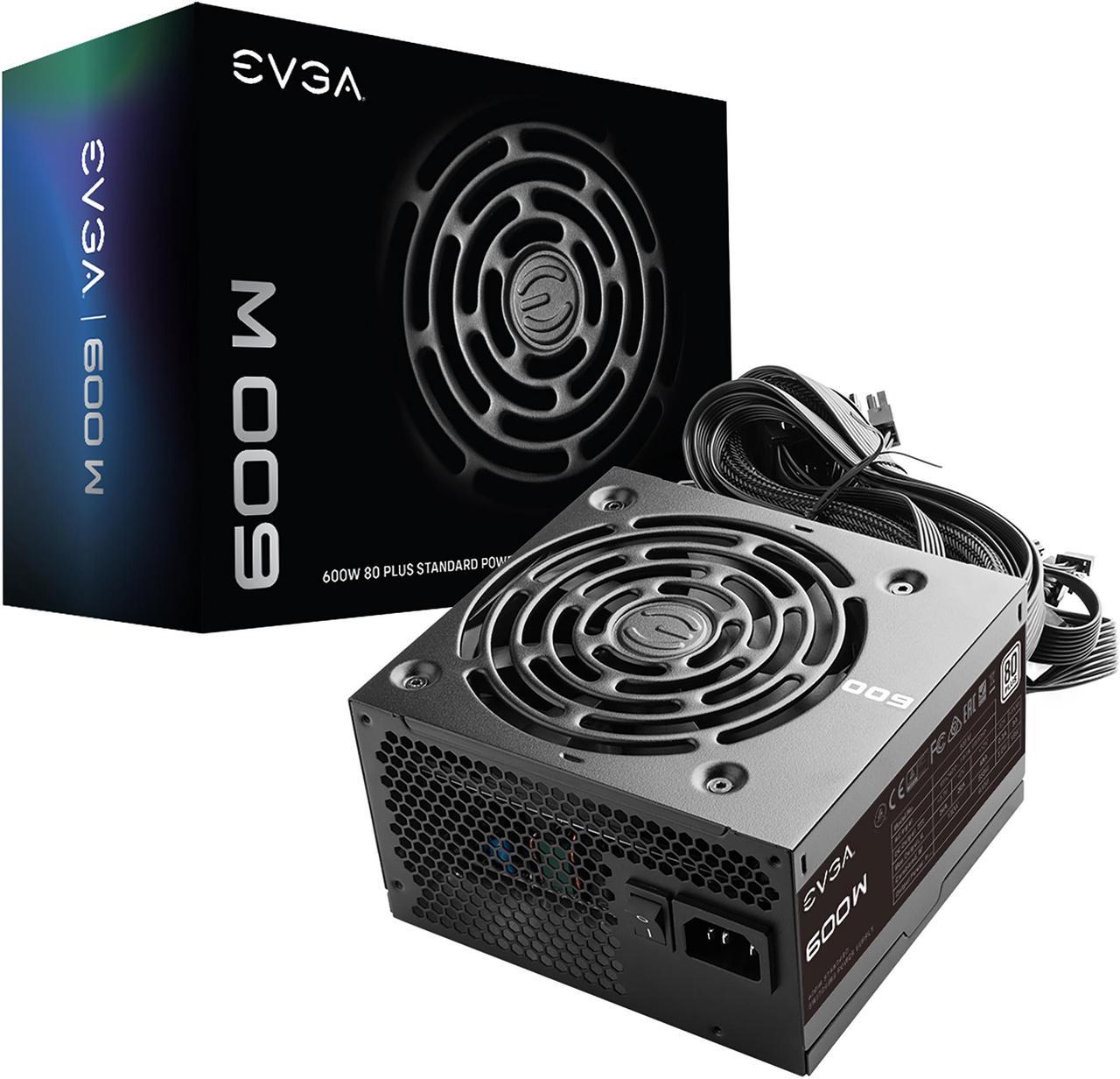 EVGA W1 100-W1-0600-K1 600 W ATX12V 80 PLUS Certified Non Modular Active PFC EVGA 600 W1, 80+ WHITE 600W, 3 Year Warranty, Power Supply 100-W1-0600-K1